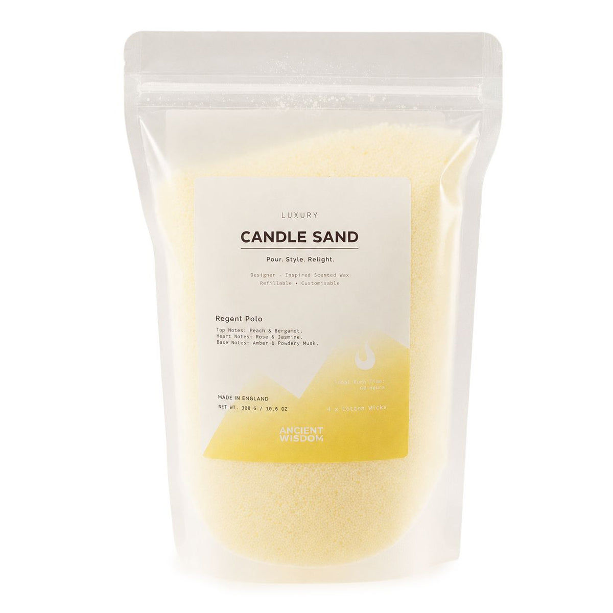 Cream Regent Polo candle sand, view 4