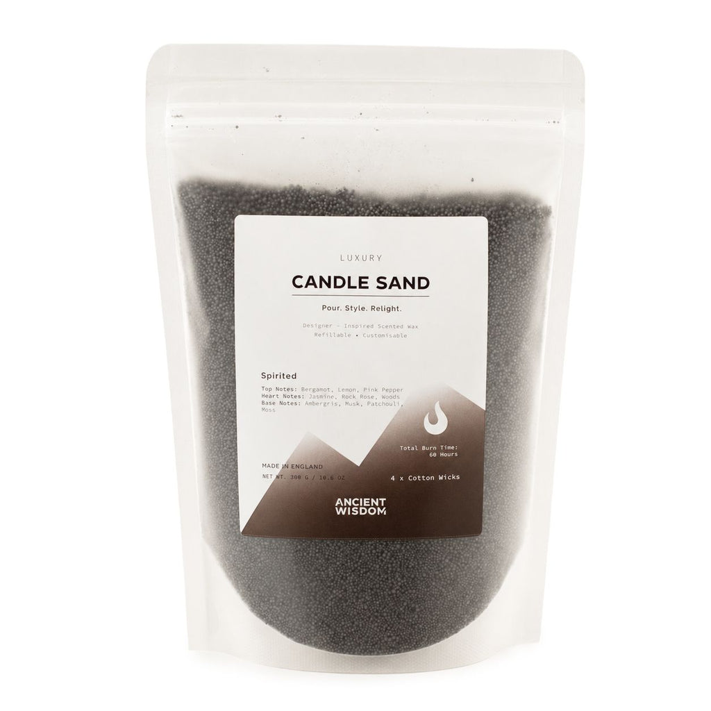 Black Spirited candle sand, view 2