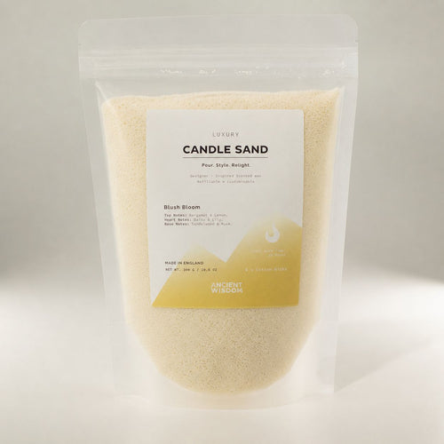 Warm honey Blush Bloom candle sand, view 2