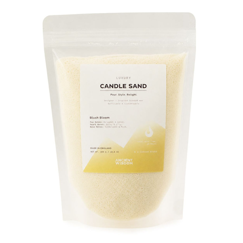 Warm honey Blush Bloom candle sand, view 5