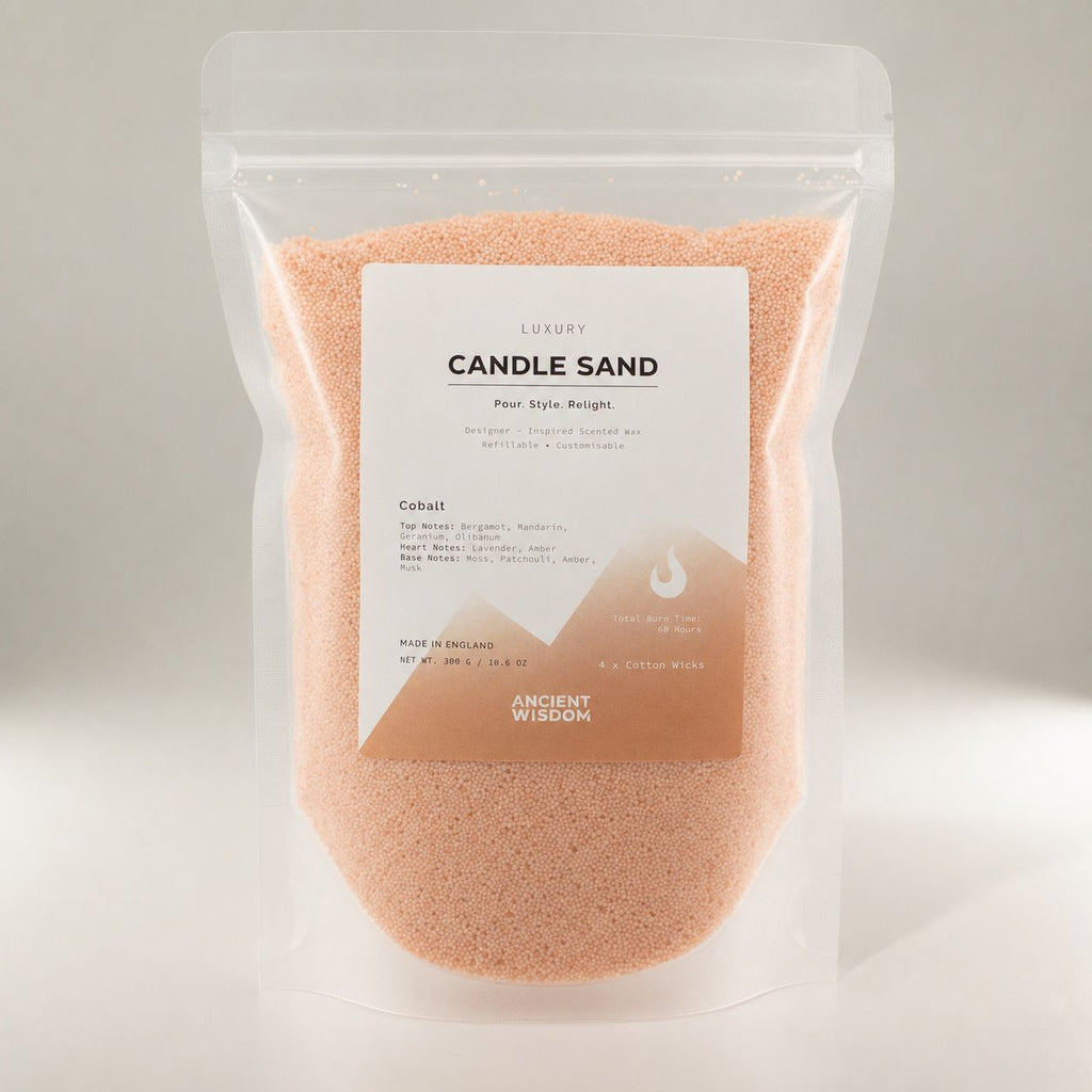 Taupe orange Cobalt candle sand, view 4