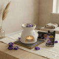 Amethyst Dream crystal wax melt snap bar in purple, lavender fragrance, view 8