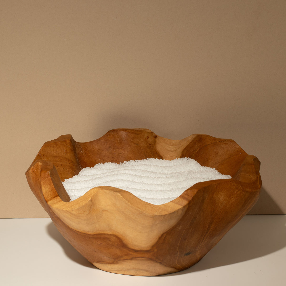 White unfragranced candle sand, view 3