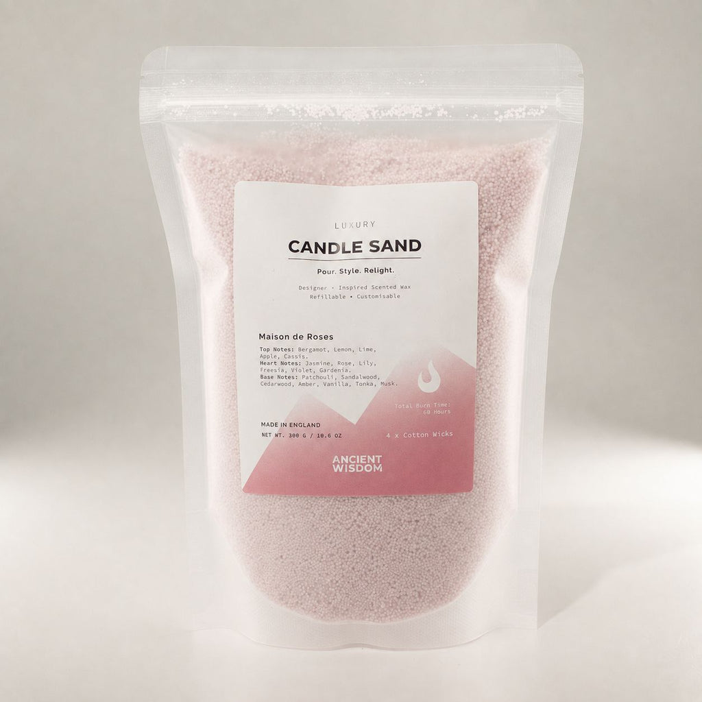 Dusty rose Maison de Roses candle sand, view 4