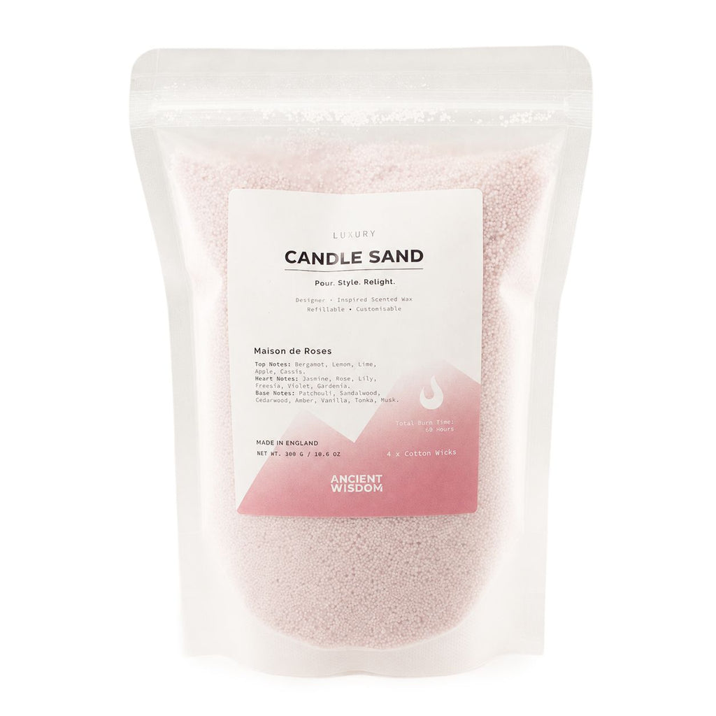 Dusty rose Maison de Roses candle sand, view 3