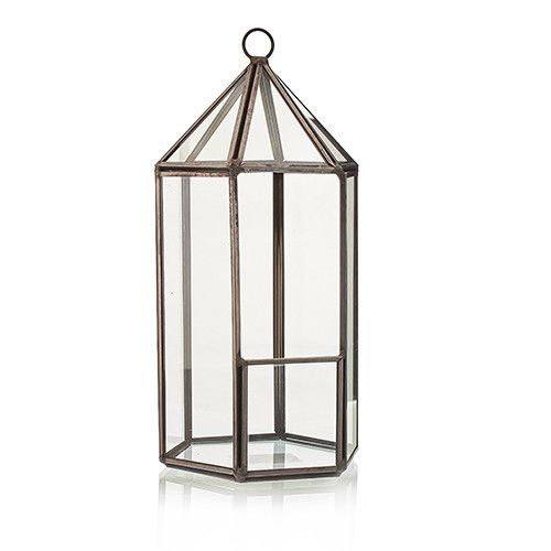 Glass Terrarium - Lantern Shape - Molten Root